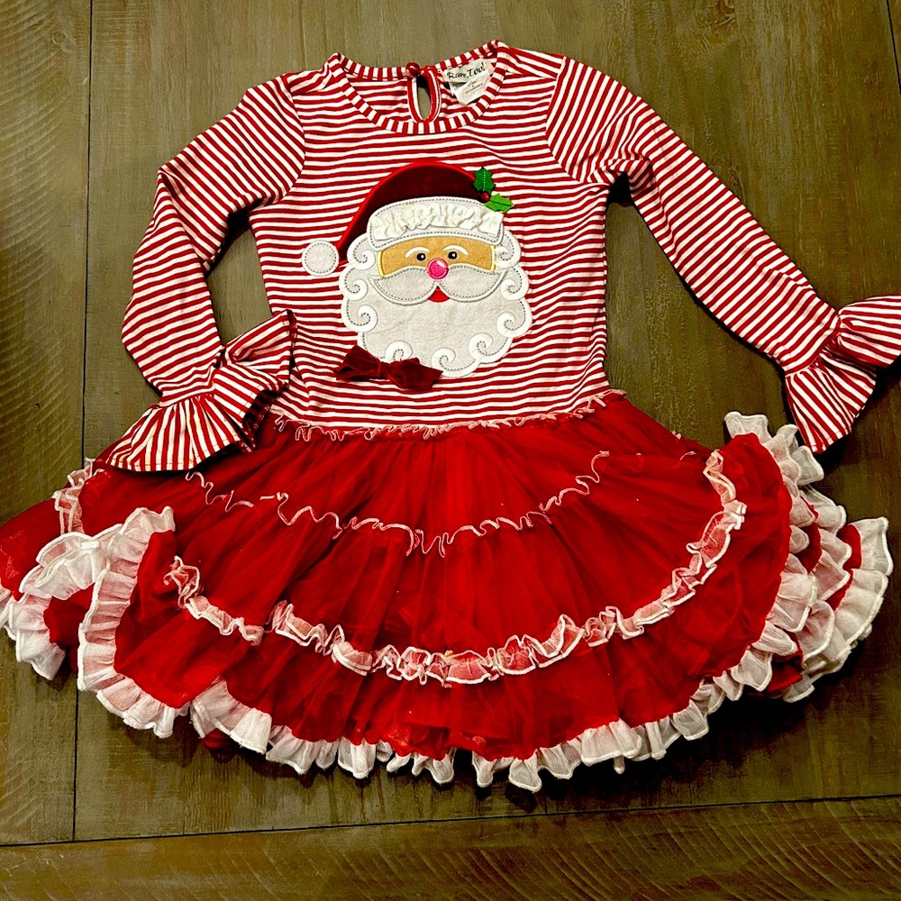 Girls Christmas Santa tulle dress